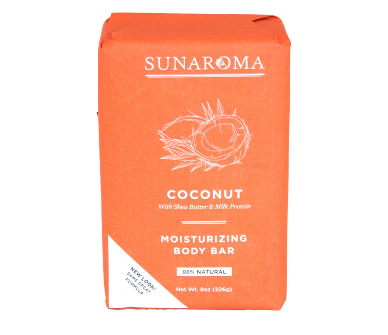 Sunaroma Coconut Moisturizing Body Bar - 8 oz