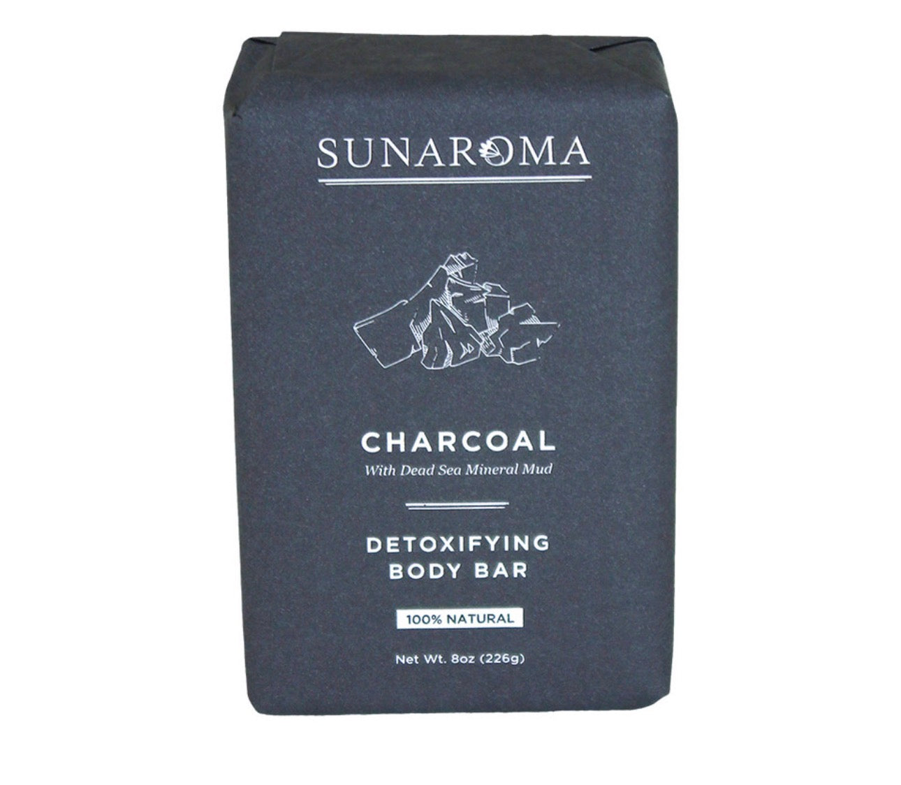 Sunaroma Charcoal Detoxifying Body Bar - 8 oz