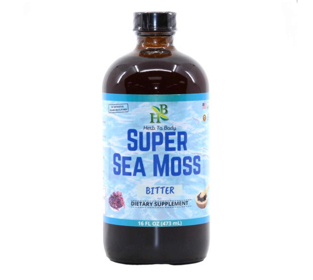 Super Sea Moss Bitters (Herbal Tonic) - 16 oz