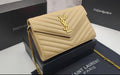 ###13 YSL Beige Caviar Leather Gold Hardware