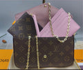 ###9 LV Shoulder Bag Pink Interior Lining