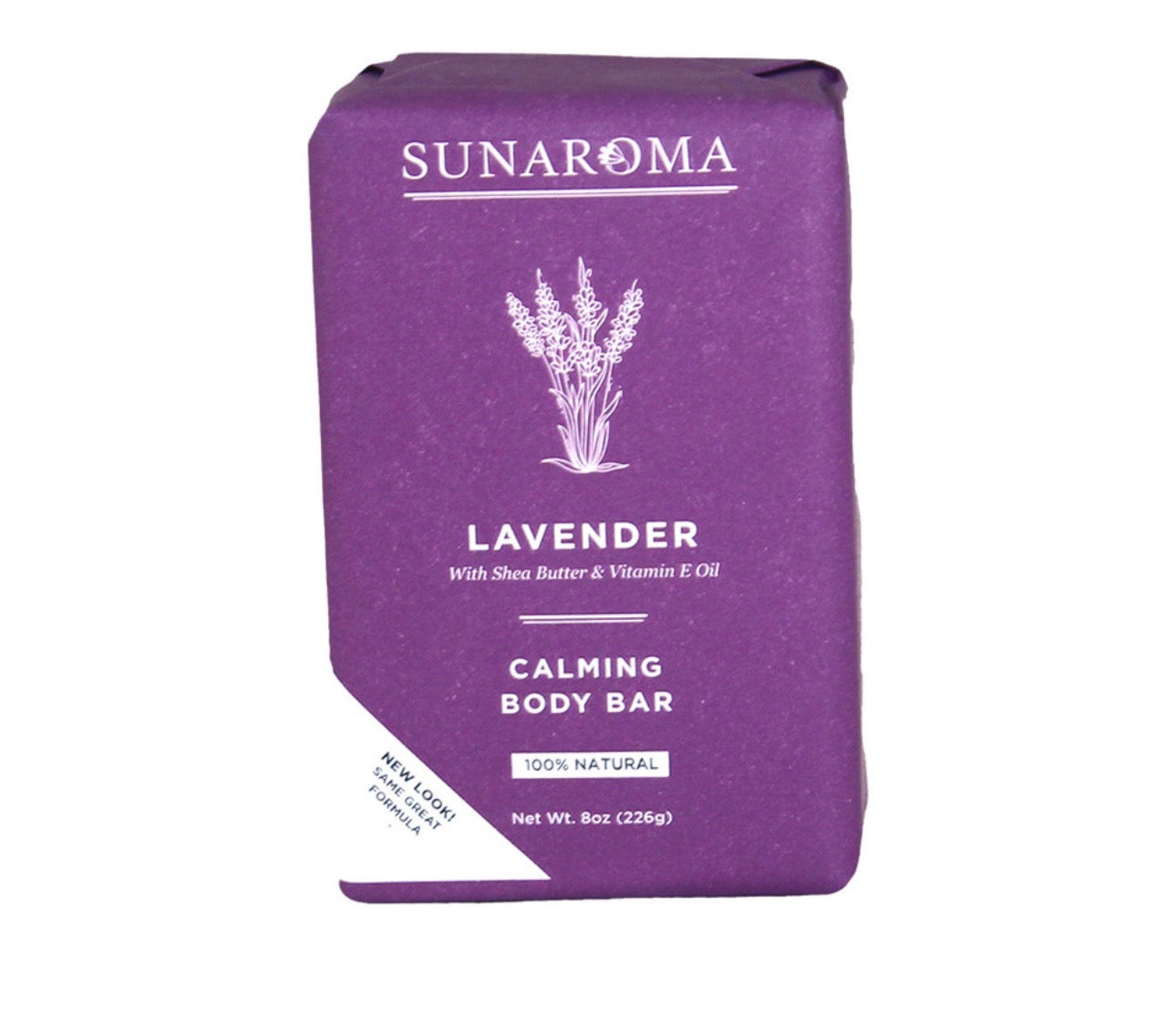 Sunaroma Lavender Calming Body Bar - 8 oz
