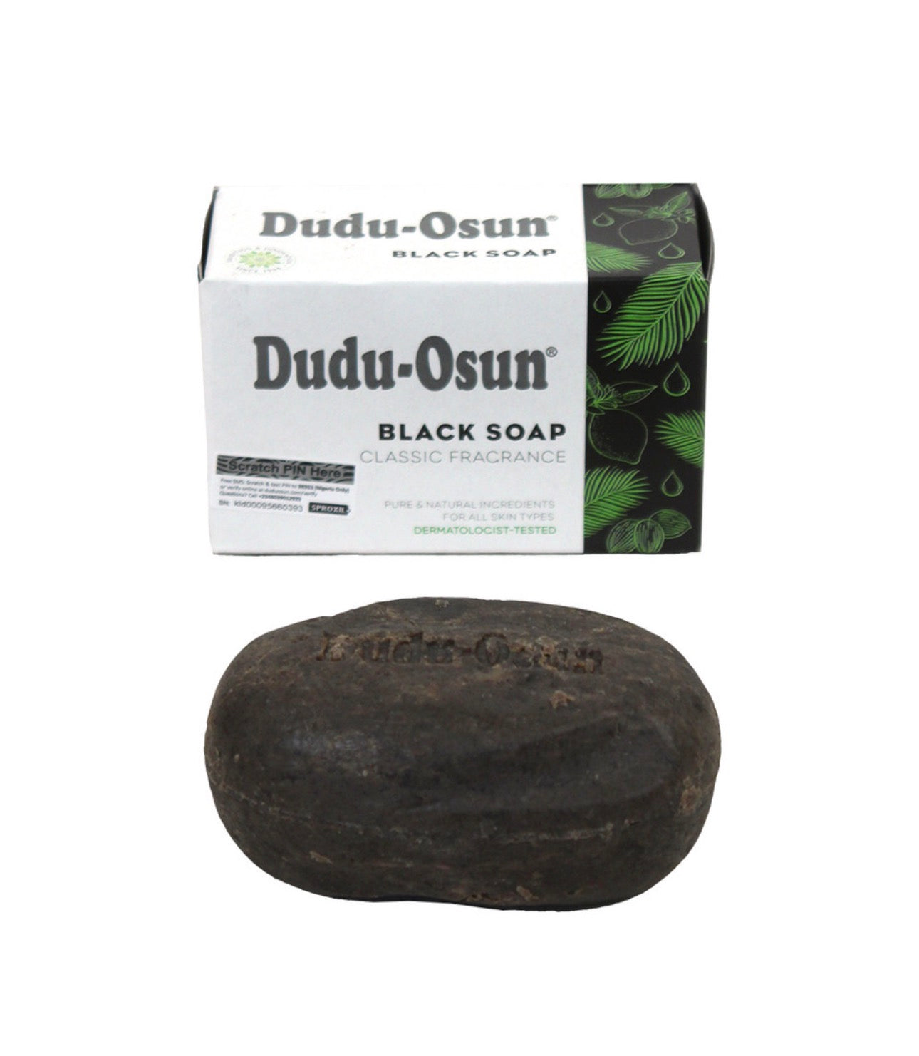 Dudu-Osun Black Soap Classic Fragrance bar and box