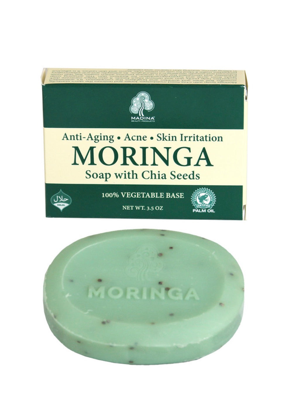 Madina Moringa Soap with Chia Seeds