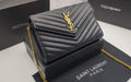 ###12 YSL Black Caviar Leather Gold Hardware