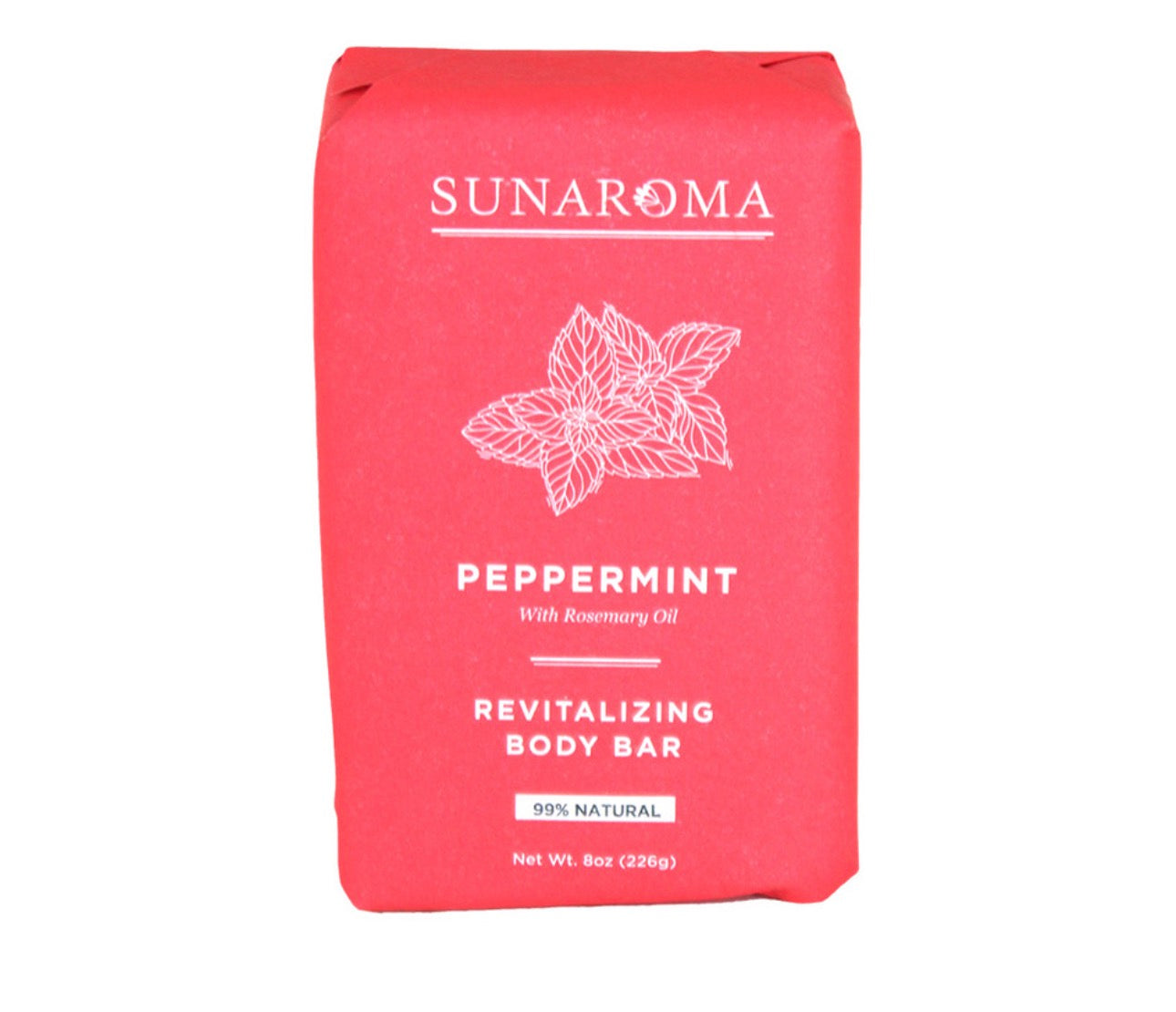 Sunaroma Peppermint Revitalizing Body Bar - 8 oz